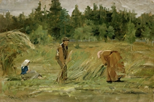 Bending Prints: The poor Man's Field, 1877. Creator: Gerhard Munthe