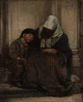 Hardship Prints: Poor People, 1858. Creator: Angilbert Gobel
