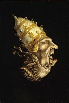 Calvin Gallery: Pope-Devil. Artist: Anonymous
