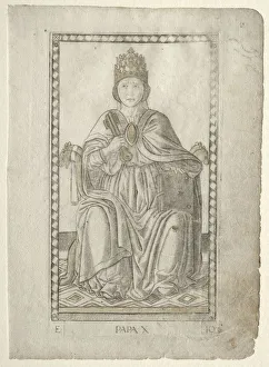 The Pope (from the Tarocchi, series E: Conditions of Man, #10), before 1467. Creator