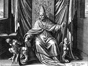 St Augustine Gallery: Pope Gregory I, the Great, c1540-1567. Artist: Adriaen Collaert