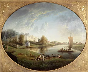 Martin Elias Prints: Pope House at Twickenham, 1773. Creator: Elias Martin
