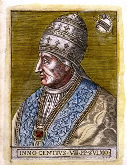 Images Dated 15th August 2006: Pope Innocent VII (c1336-1406), c19th century
