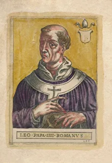 Leo Iii Prints: Pope Leo III. Creator: Unknown