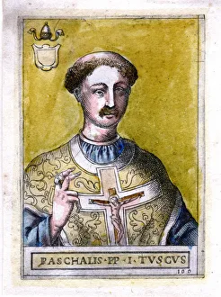 9th Century Prints: Pope Paschal I