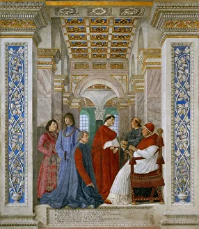 Musei Vaticani In Viale Vaticano Prints: Pope Sixtus IV Appoints Bartolomeo Platina as Prefect of the Vatican Library