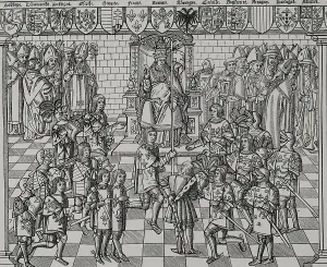Council Prints: Pope Urban II, (1042-1099) preaching at the Council of Clermont