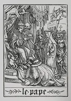 Affluent Prints: The Pope visited by Death from 'The Dance of Death'