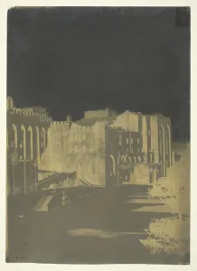 Papal Palace Prints: The Popes Palace, Avignon, c. 1851. Creator: Charles Negre