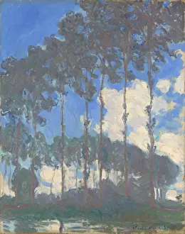 Meadow Prints: Poplars on the banks of the Epte, 1891. Creator: Monet, Claude (1840-1926)