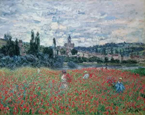 South France Gallery: Poppy Fields near Vetheuil, ca 1879