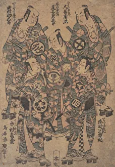 Five Popular Actors as the Gonin Otoko or Five Otokodate