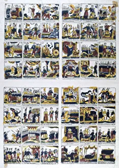 Ambition Gallery: Popular Spanish view of Napoleons life, 19th century