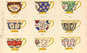 Pots Gallery: Porcelain Designs, ca. 1825-50. Creator: Anon