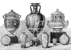 Wilson T Walter Prints: Porcelain at the International Exhibition, by Minton and Co. 1871. Creator: Unknown