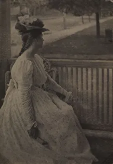 1871 1925 Prints: On the Porch (Julia Hall McCune), c