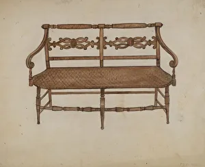 Porch Settee (one of a pair), c. 1936. Creator: Edna C. Rex