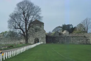 Porchester Castle. Hampshire, 20th century. Artist: CM Dixon