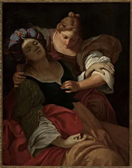 Brutus Prints: Porcia faints. Creator: Pasinelli, Lorenzo (1629-1700)