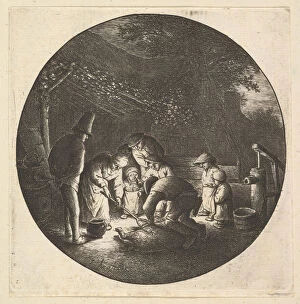 Adriaen Jansz Van Ostade Gallery: Pork Butcher, 1610-85. Creator: Adriaen van Ostade