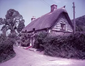 Cottages Prints: Porlock, Somerset, c1955. Creator: Arthur Charles Kirby Ware