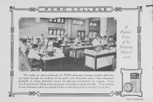 Typewriter Prints: Poro College; A partial view of the shipping department, 1922. Creator: Unknown