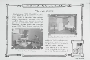 Poro College Prints: The Poro system; Bath dept.; Chiropody booth- foot treatment, 1922. Creator: Unknown