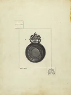 Barrell Eugene Prints: Porringer, c. 1939. Creator: Eugene Barrell