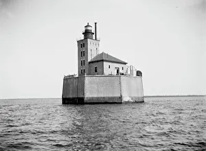 Port Austin Reef Light House, Point[e] Aux Barques, between 1900 and 1906. Creator: Unknown
