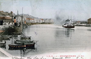 Dinghy Collection: The port at Boulogne, France, 1904