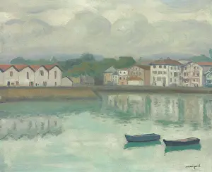 Pierre Albert 1875 1947 Prints: Port de Ciboure, Saint-Jean-de-Luz, 1927. Creator: Marquet, Pierre-Albert (1875-1947)