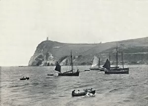 Port Erin - Bradda Head, with the Milner Tower, 1895