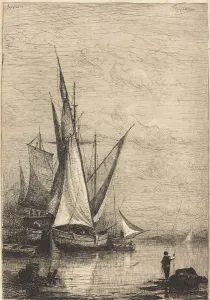 The Port of Genoa, c. 1877. Creator: Adolphe Appian