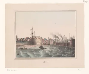 Harbour Wall Prints: Port of Le Hâvre, 1820-1860. Creator: Anon