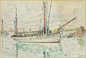 Crayon Prints: Port Louis, early 20th century. Creator: Paul Signac