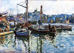 Marseilles Prints: The Port at Marseille, c1920. Artist: Marcel Leprin