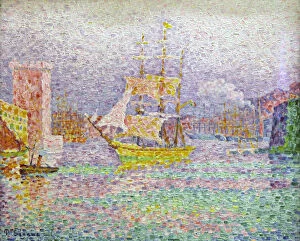 Images Dated 21st June 2011: Port of Marseilles, 1906-1907. Artist: Paul Signac