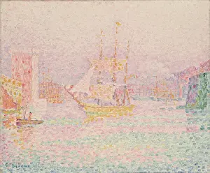 Paul Victor Jules Signac Prints: Port de Marseilles, 1907. Creator: Paul Signac