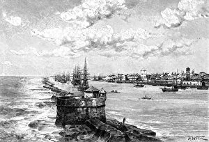 Images Dated 5th February 2008: The port of Recife, Brazil, 1895