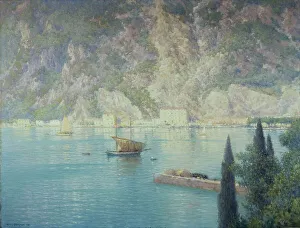 Brokman Henry Prints: Port of Riva, 1926. Creator: Henry Brokman