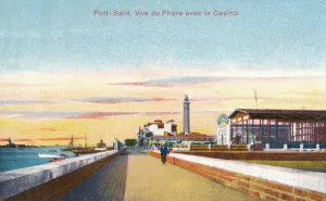Port-Said. Vue du Phare avec le Casino, c1900
