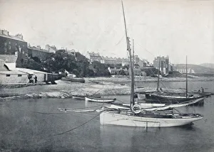 Round The Coast Prints: Port St. Mary - The Town and Harbour, 1895