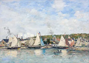 Boudin Collection: The port of Trouville, 1893. Creator: Boudin, Eugene-Louis (1824-1898)