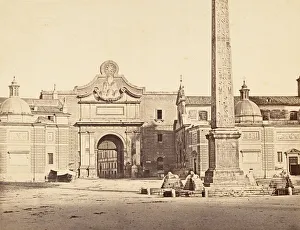Constant Prints: Porta del Popolo, 1848-52. Creator: Eugene Constant