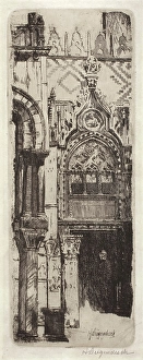 Porta della Carta, Doge's Palace, Venice, 1875-1921. Creator: Herman F Deigendesch. Porta della Carta, Doge's Palace, Venice, 1875-1921. Creator: Herman F Deigendesch