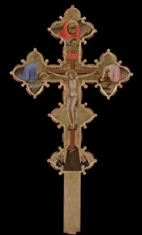 Portable, Double Sided Cross (verso), 1335-1340. Artist: Daddi, Bernardo (1290-1350)