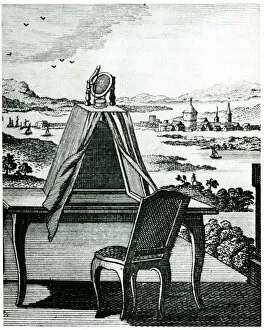 Portable tent type of camera obscura, 1764