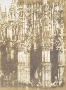 Bacot Gallery: Portail de la Cathedrale de Louviers, 1852-54. Creator: Edmond Bacot