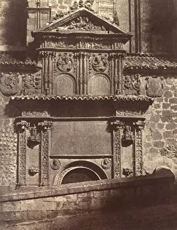 Convent Gallery: Portal of the Convent of Sancti Spiritu, Salamanca, 1853. Creator: Charles Clifford