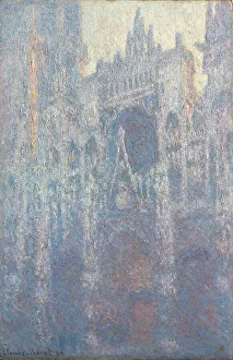 Monet Claude Prints: The Portal of Rouen Cathedral in Morning Light, 1894. Creator: Claude Monet